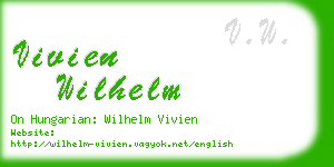 vivien wilhelm business card